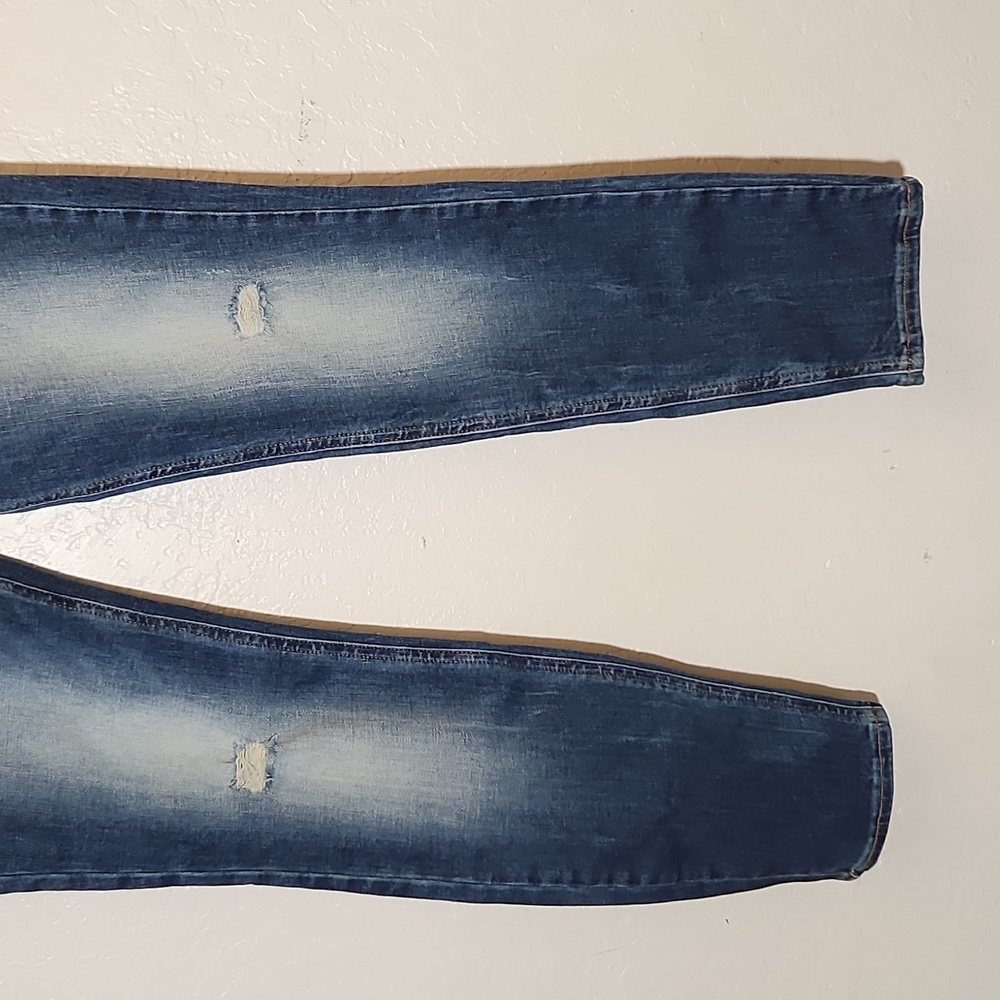 CALVIN KLEIN 30x28 Mid Rise Skinny Distressed Style 42J5332 CKJ011 - Picture 4 of 10